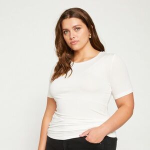Universal Standard Foundation Short Sleeve Crew Neck Tee